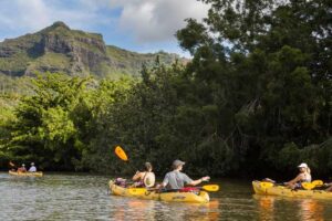 Kayaking Down the Wailua River